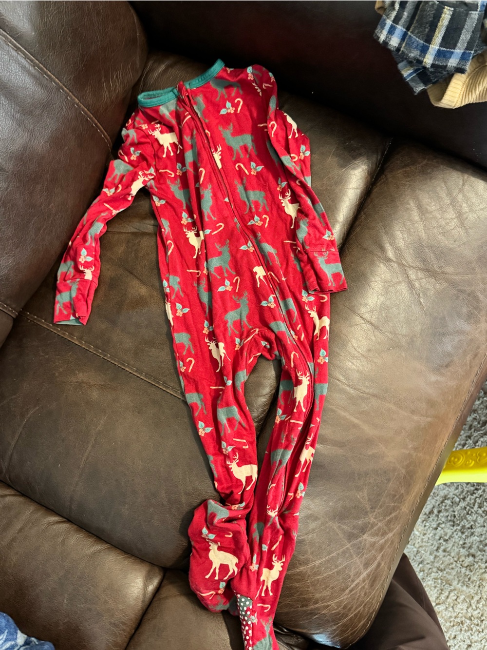Free Birdies Bamboo Holiday Animal Print Infant Onesie